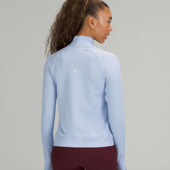 lululemon athletica Light Blue Cowl Neck Sweater - Picture 3 of 12